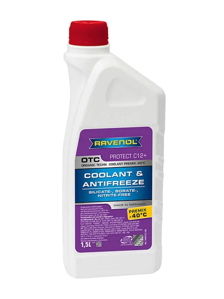 Антифриз Ravenol OTC Organic Techn.Coolant Premix -40C лиловый 1,5л #1