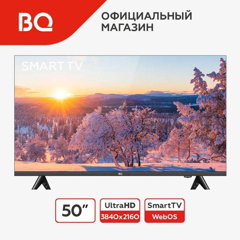 BQ Телевизор 50" 4K UHD, черный #1