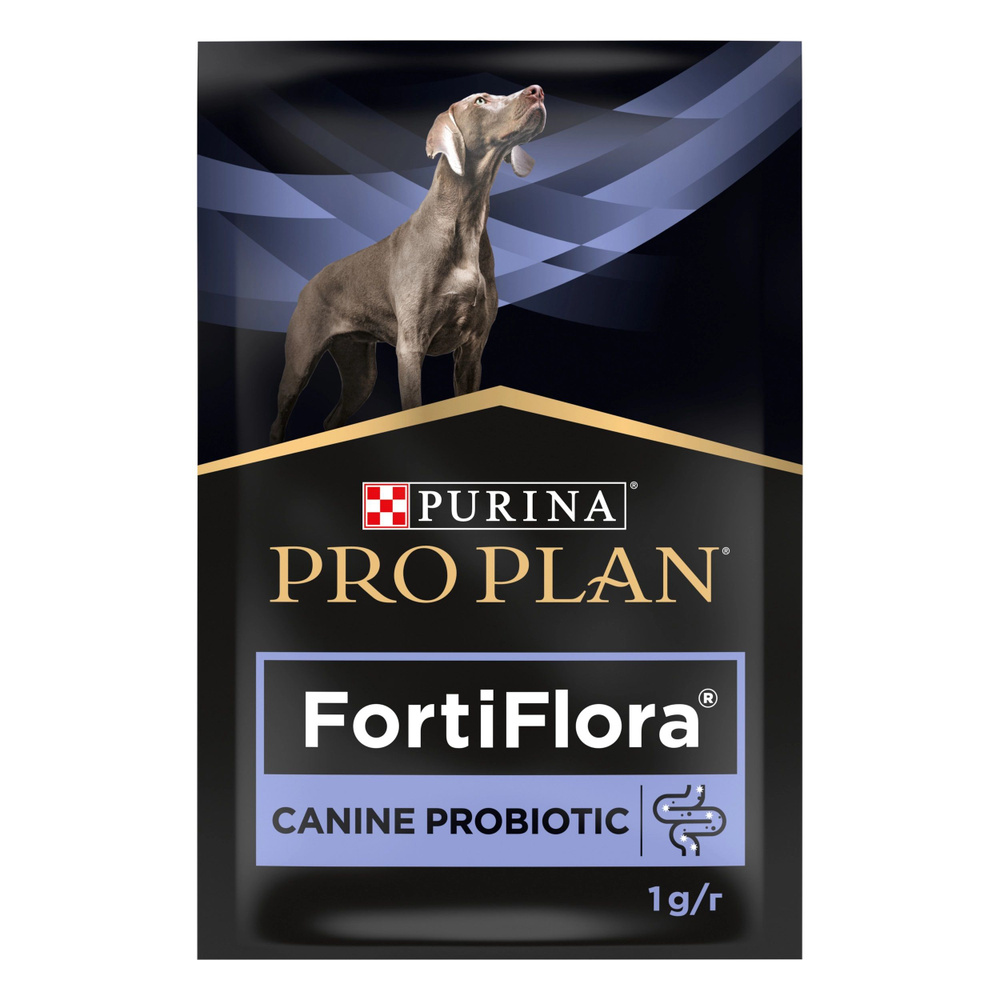 Кормовая добавка для взрослых собак и щенков Pro Plan "FortiFlora", для поддержания баланса кишечной #1