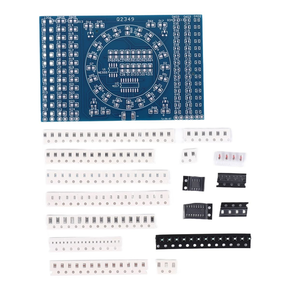 Вращающийся светодиод SMD NE555 Практикум по пайке DIY Kit Fanny Skill  #1