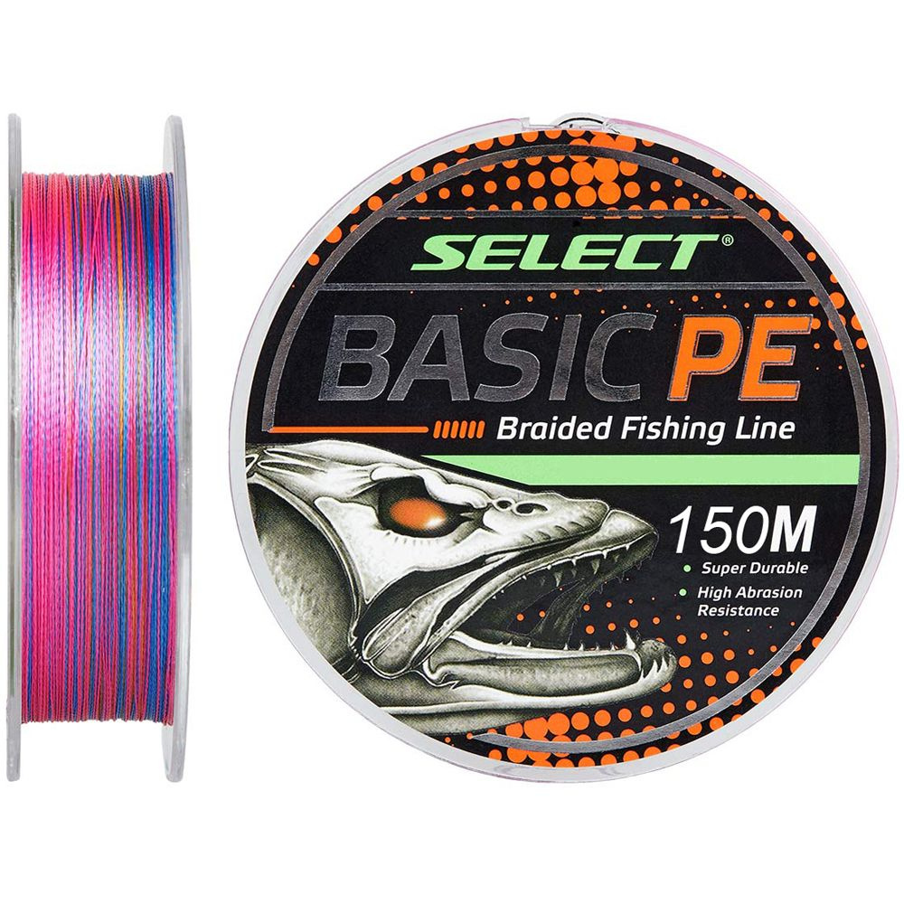 Шнур Select Basic PE 4x 150м (мультиколор) #1.7/0.20мм 28Lb/12.7кг #1