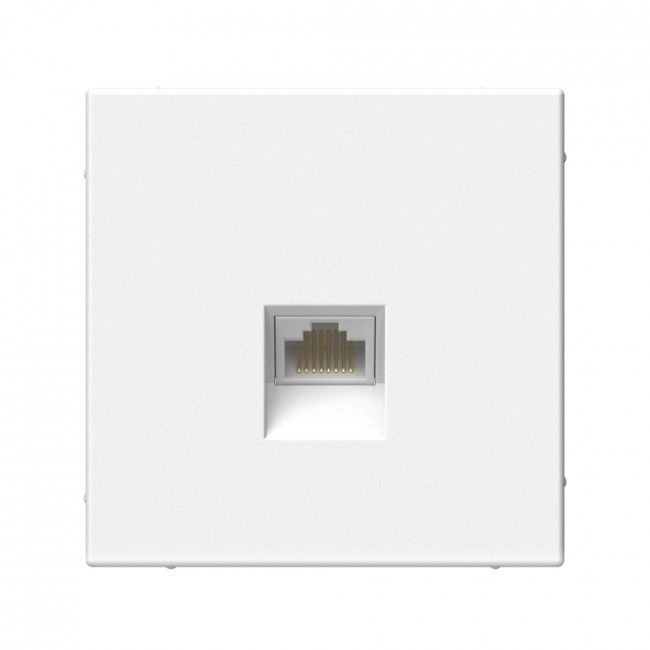 Розетка 1 СП комп. RJ45 кат.6а механизм SE ArtGallery белый #1