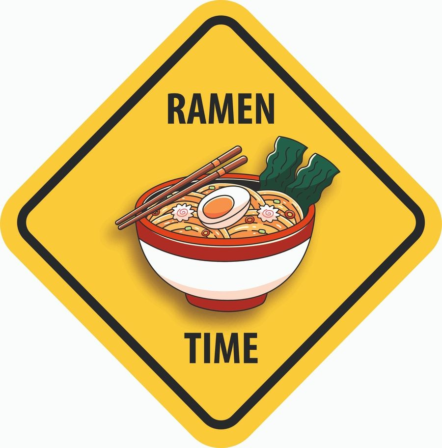 Знак "Ramen time" (35х35 см,постер пластиковый) #1