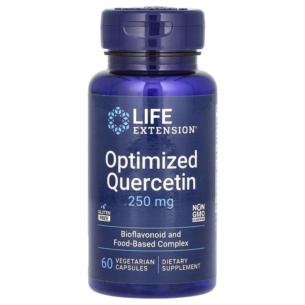 Life Extension Кверцетин для иммунитета, Optimized Quercetin 250 мг 60 капсул  #1