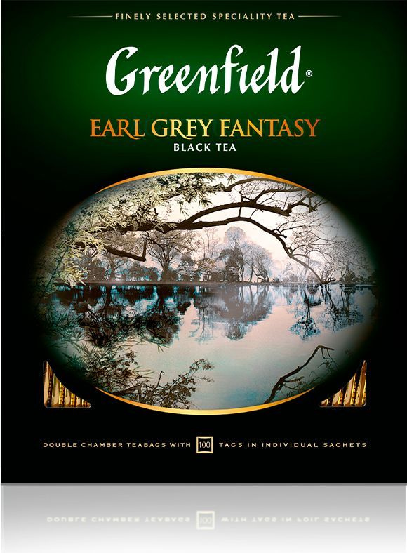 Чай в пакетиках чёрный Greenfield Earl Grey Fantasy, 100 шт #1