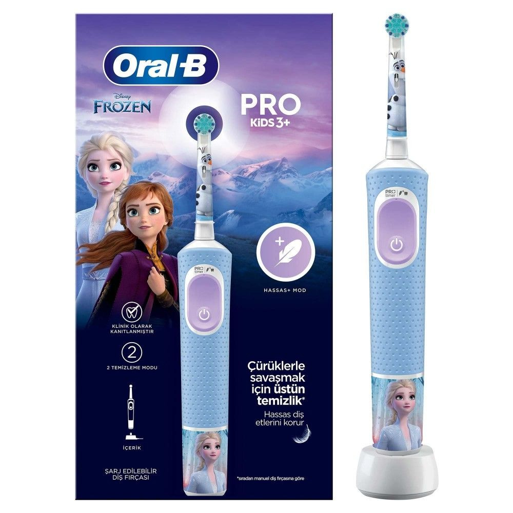 Электрическая детская зубная щетка Oral-B Vitality Pro Kids D103 (3+ лет), Frozen  #1