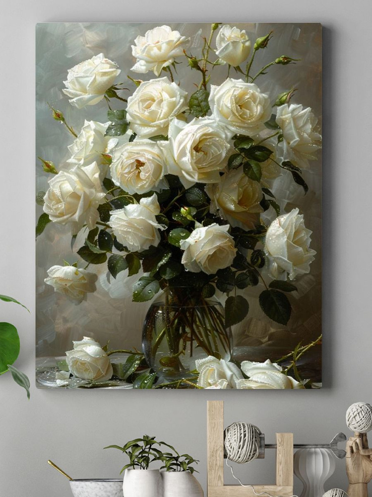 Картина "цветы" 40x50 см #1