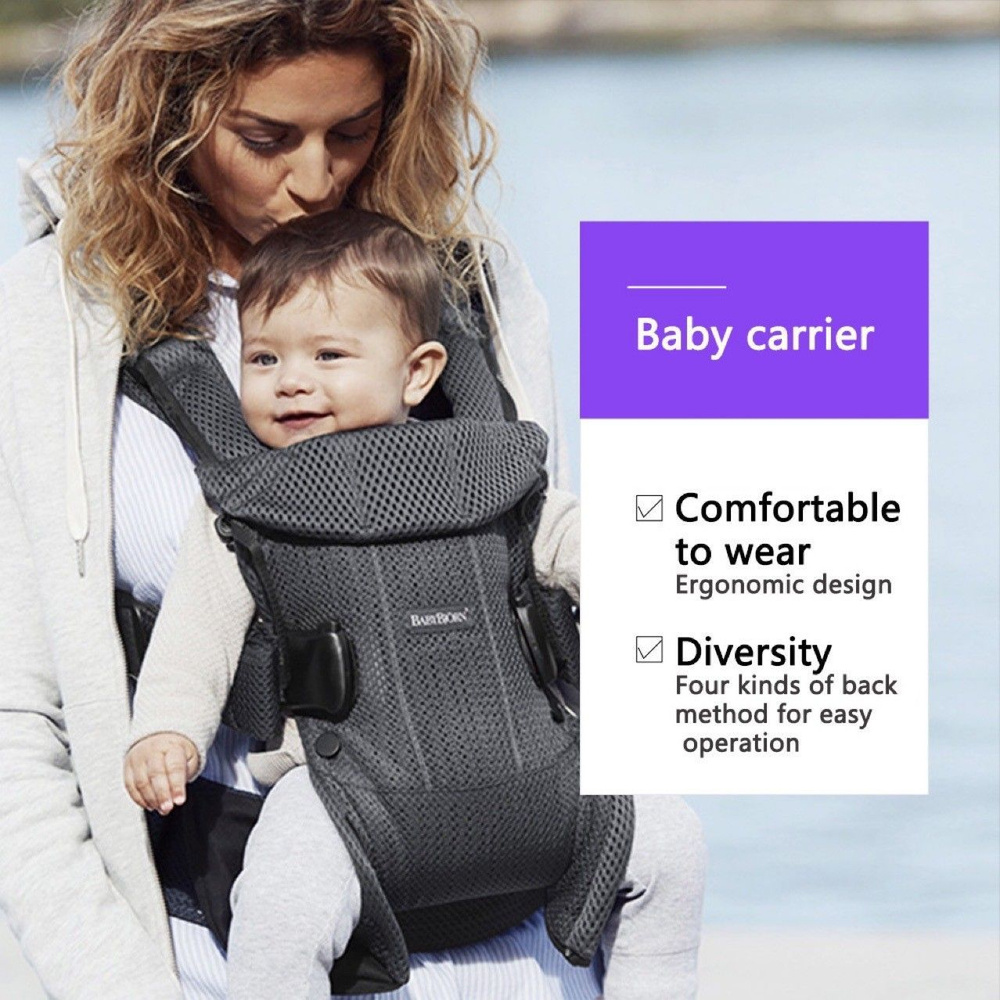 Слинг-эргорюкзак BabyBjorn One Air 3D Mesh для переноски ребенка с рождения и до 3 лет, 3 положения, #1