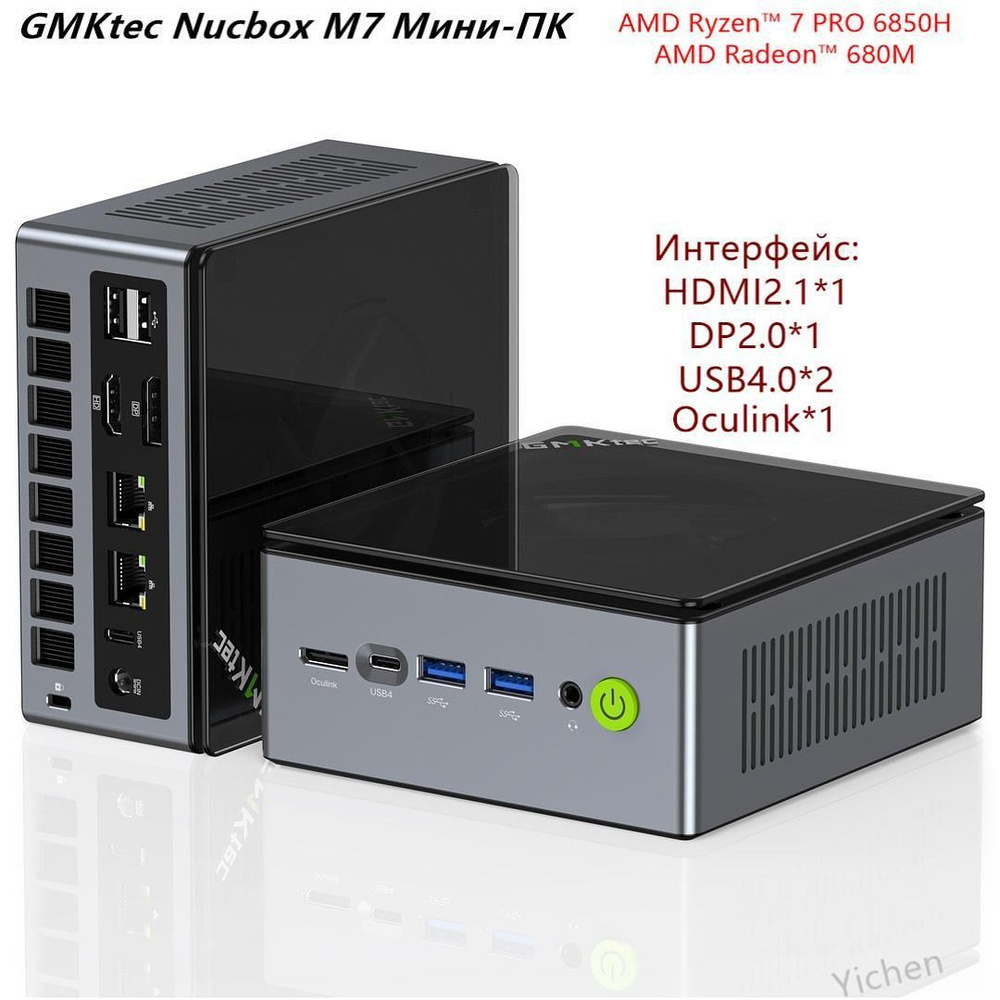 GMKtec Мини-ПК 2024 Новейший Nucbox M7 8C/16T 70W TDP