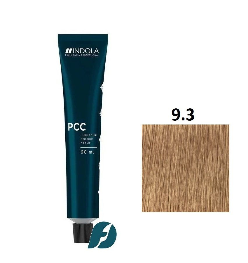 Indola Professional Permanent Caring Color 9.3 Стойкая крем-краска для волос очень светлый блондин золотистый, #1