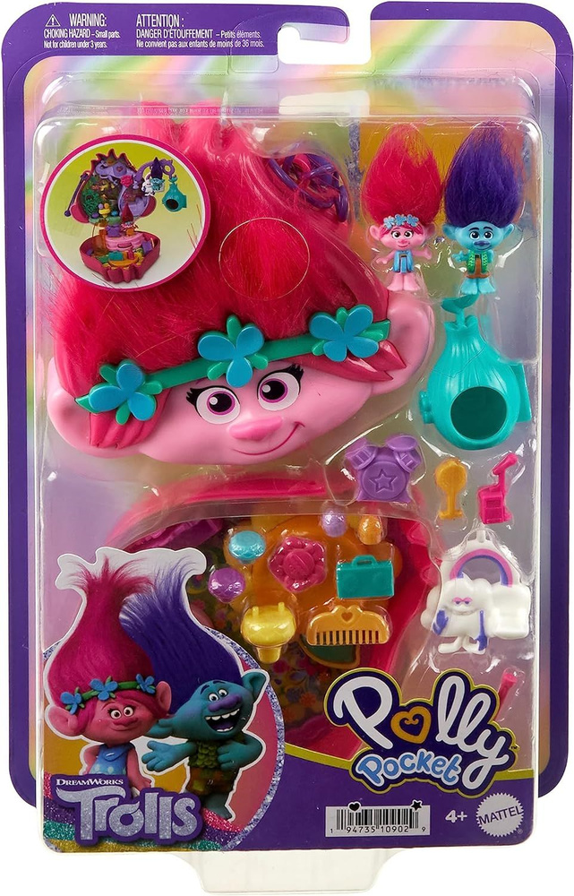 Polly Pocket,Кукольный домик с миниатюрными куклами, игрушечными велосипедами и аксессуарами для мебели #1