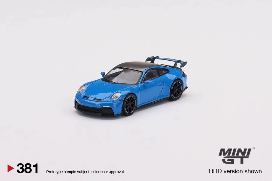 Машинка TSM MODEL MINIGT #381 1:64 Porsche 911 (992) GT3 diecast alloy car model gifts #1