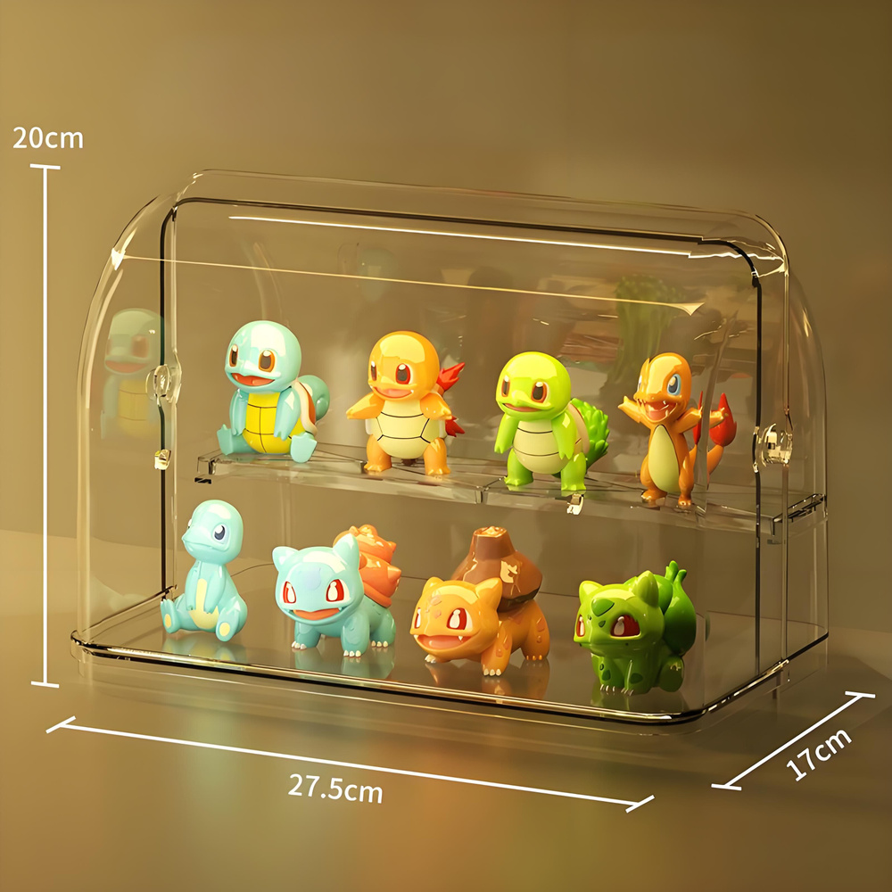 Акриловая шкатулка, коробочка для модели, витрина для кукол, откидная ...