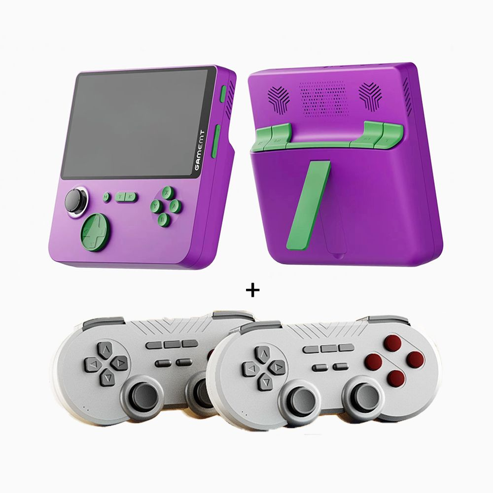 GAMEMT E5 64GB симулятор приставка ретро игровая консоль портативная +2* игровой контроллер, 5inches, #1