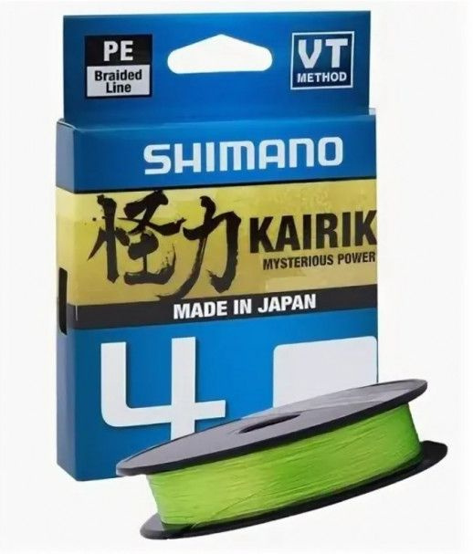 SHIMANO Kairiki 4 150m 0.10mm 6.8kg M Green шнур плетеный #1