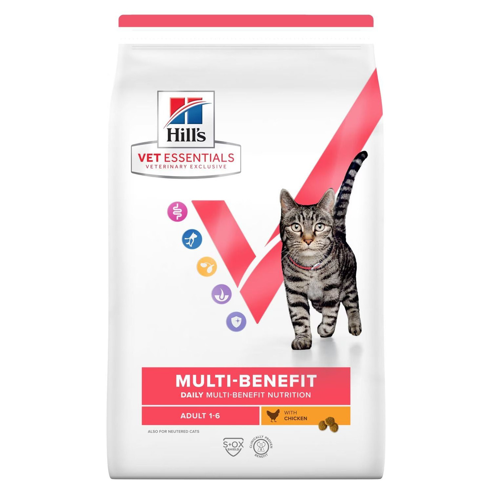 Сухой корм Hill's Vet Essentials Multi-Benefit для кошек, с курицей 1,5 кг  #1