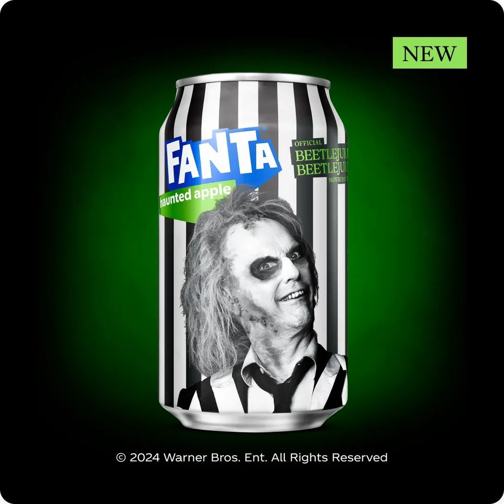 Fanta (Фанта ) Haunted Apple x Beetlejuice USA 0.355 мл. #1