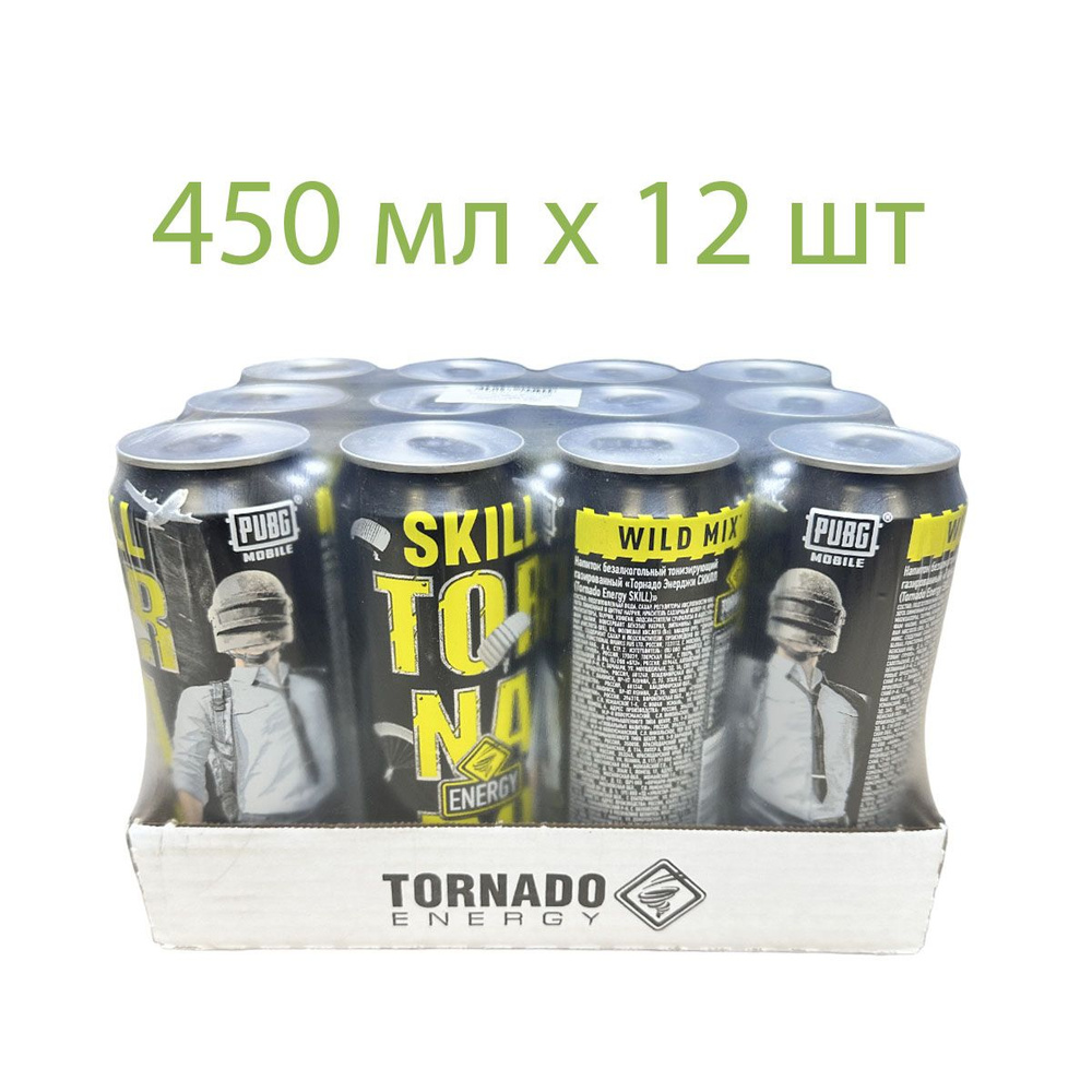 Энергетический напиток Tornado Energy Skill 450 мл х 12 шт #1