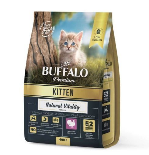 Mr.Buffalo Сухой корм для котят, индейка, 400 г #1