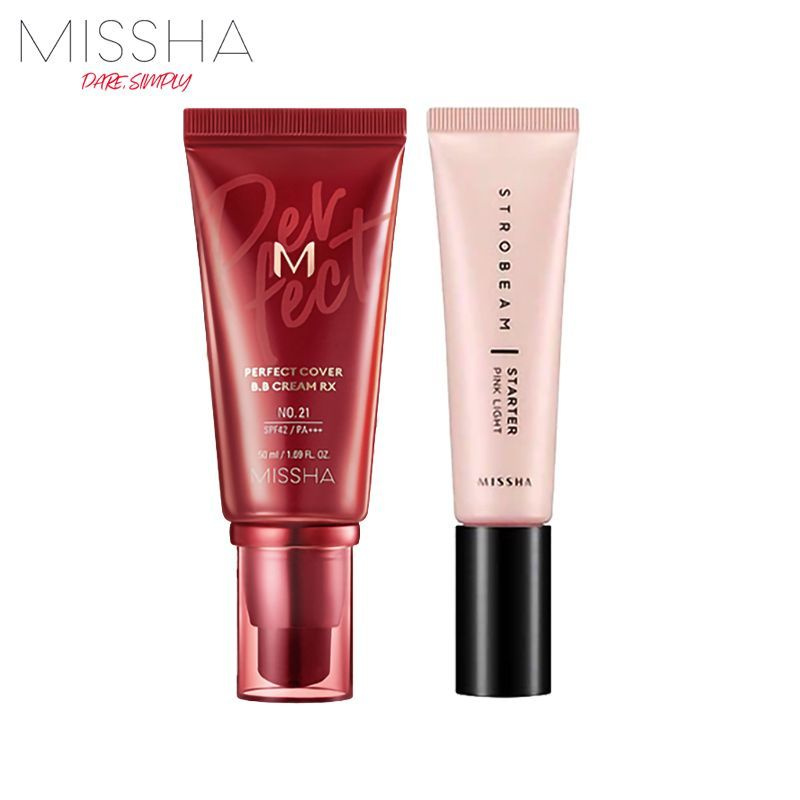 NEW MISSHA Тональный ББ крем для лица M Perfect Cover BB Cream RX 50мл (No.21 / Light Beige / Светлый #1