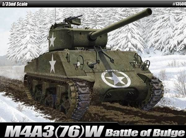 13500 Academy Танк M4A3(76)W Battle of the Bulge Масштаб 1/35 #1