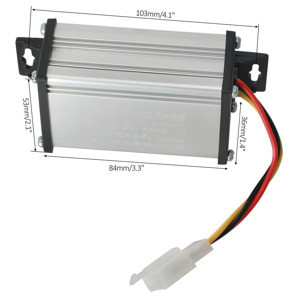 Редуктор напряжения конвертер регулятор DC 36V/48V/60V/72V в DC 12V для гольф-карт  #1