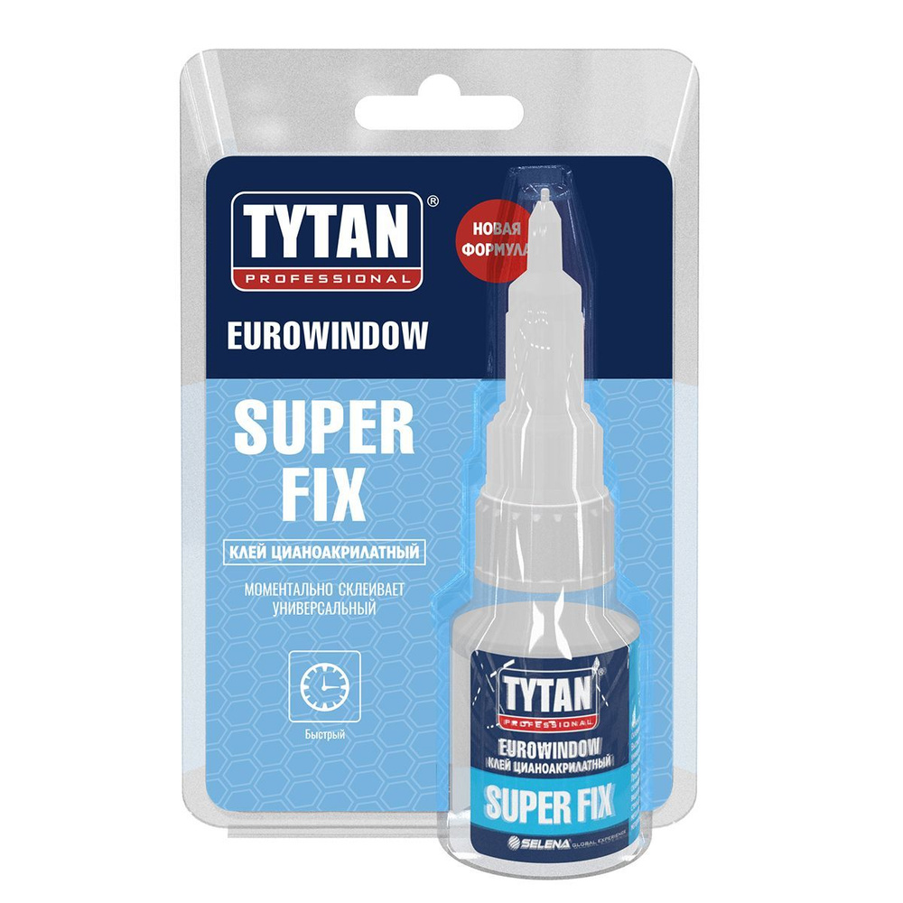 Tytan Professional Клей Цианоакрилатный Eurowindow Super Fix, 20 г #1