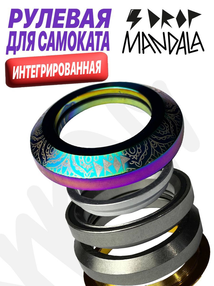 Рулевая колонка для трюкового самоката MANDALA NEOCHROME #1