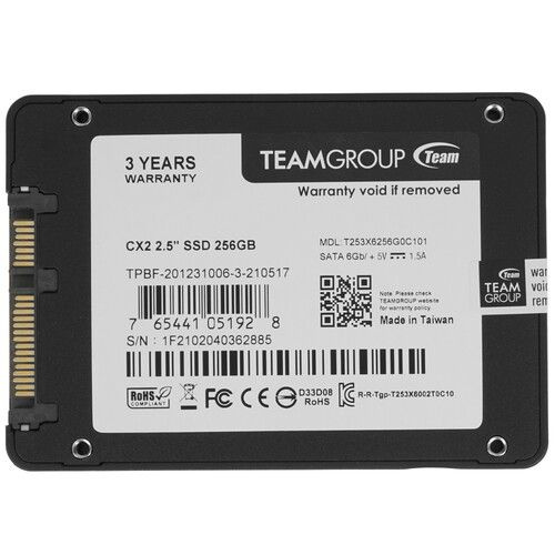 noname 256 ГБ Внутренний SSD-диск 256 ГБ, 520 Мбайт/сек, 200 ТБ ([T253X6256G0C101])  #1