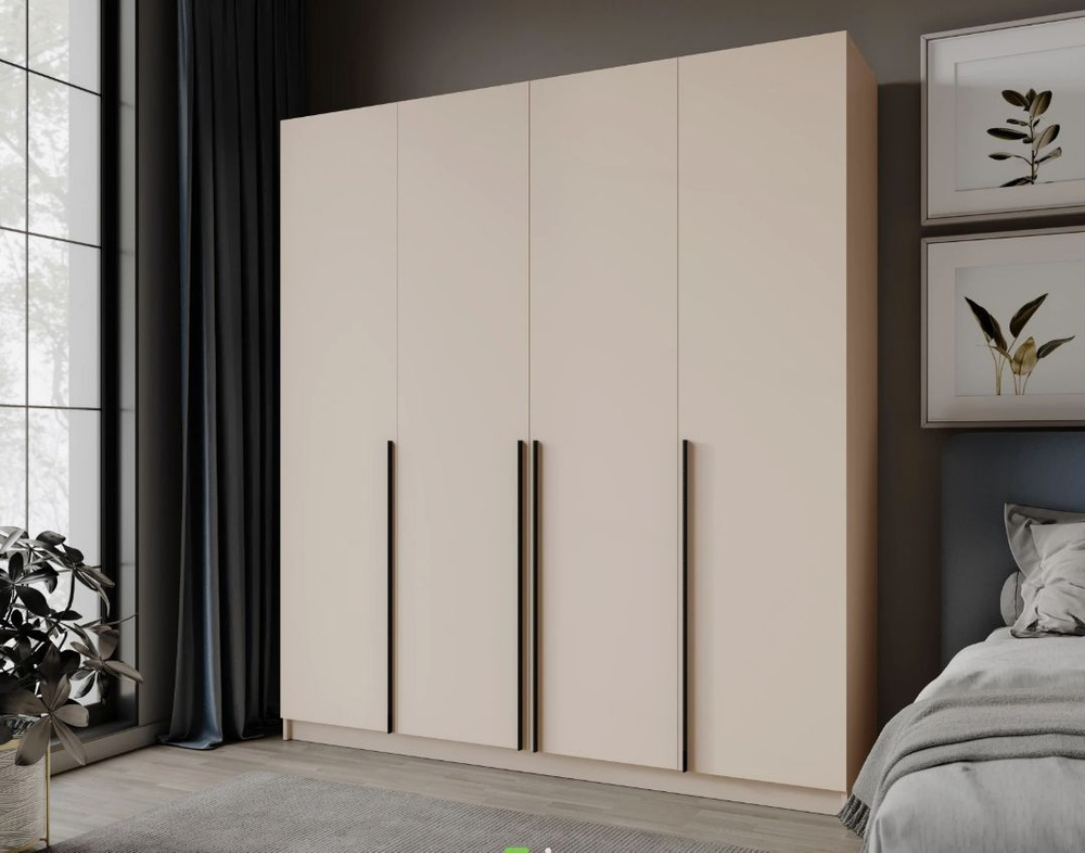 Шкаф распашной Шкаф 4х створчатый "Эврика 4", 200x60x260 см купить c ...