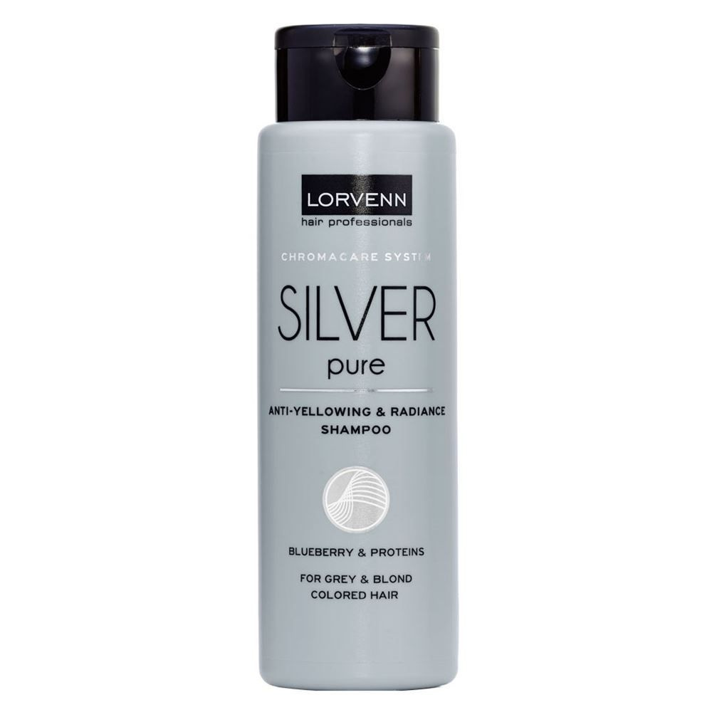 Lorvenn Hair Professionals Серебристый шампунь для волос Silver Pure Anti-Yellowing & Radiance Shampoo, #1