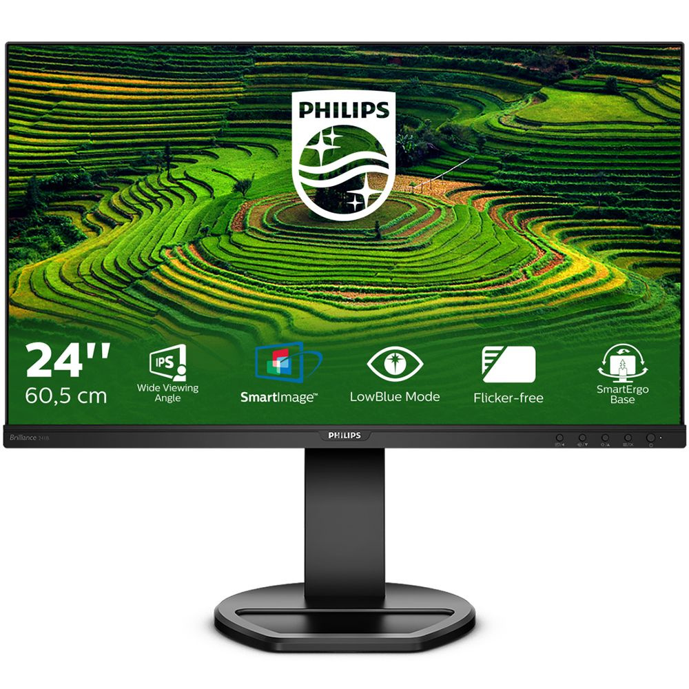 Philips 23.8" Монитор 241B8QJEB, IPS, 1920x1080, 75 Гц, черный #1