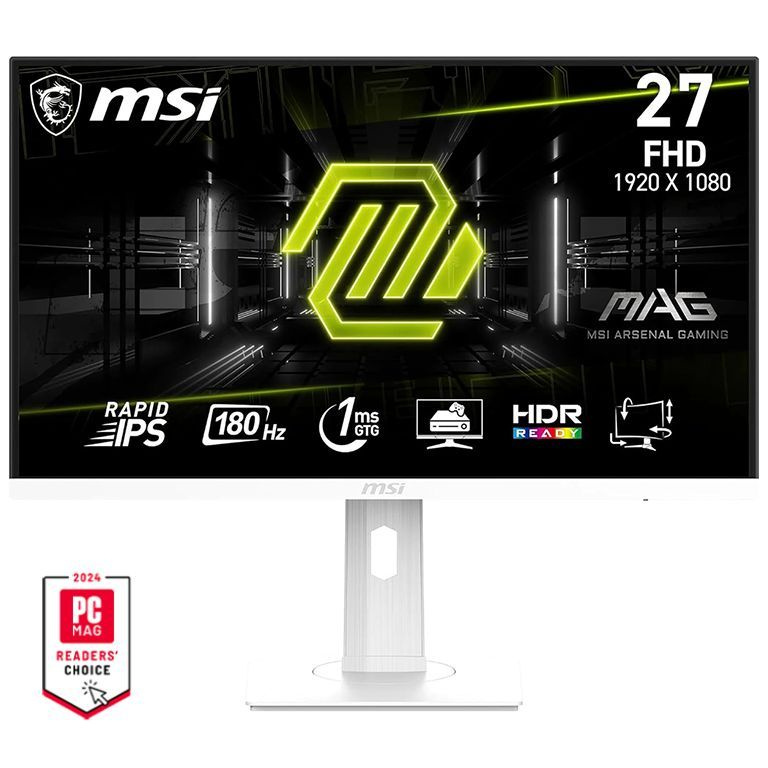 MSI 27" Монитор MAG 274PFW 27" 180Hz, Rapid IPS, 1920x1080, HDR Ready, белый #1