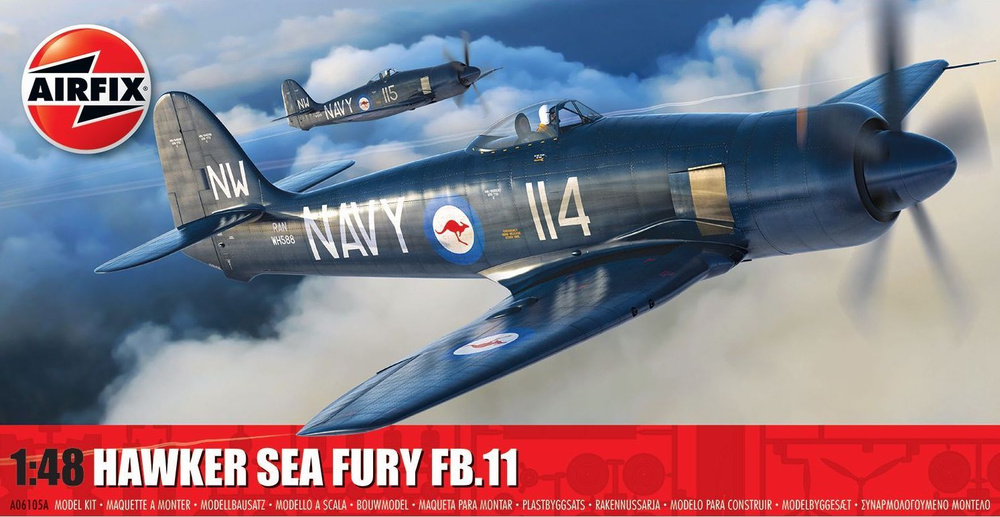 Сборная модель 1/48 Hawker Sea Fury FB.11 (Airfix) #1