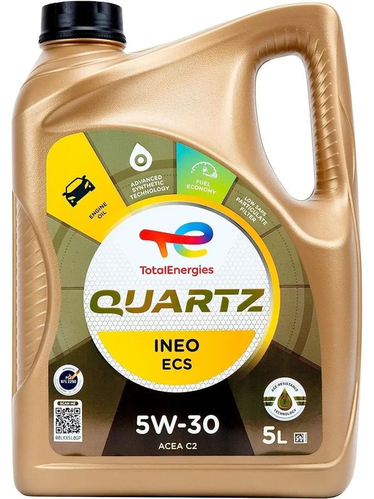 Масло моторное TGB QUARTZ INEO ECS 5W-30 Синтетическое 5 л 151510;Total ...
