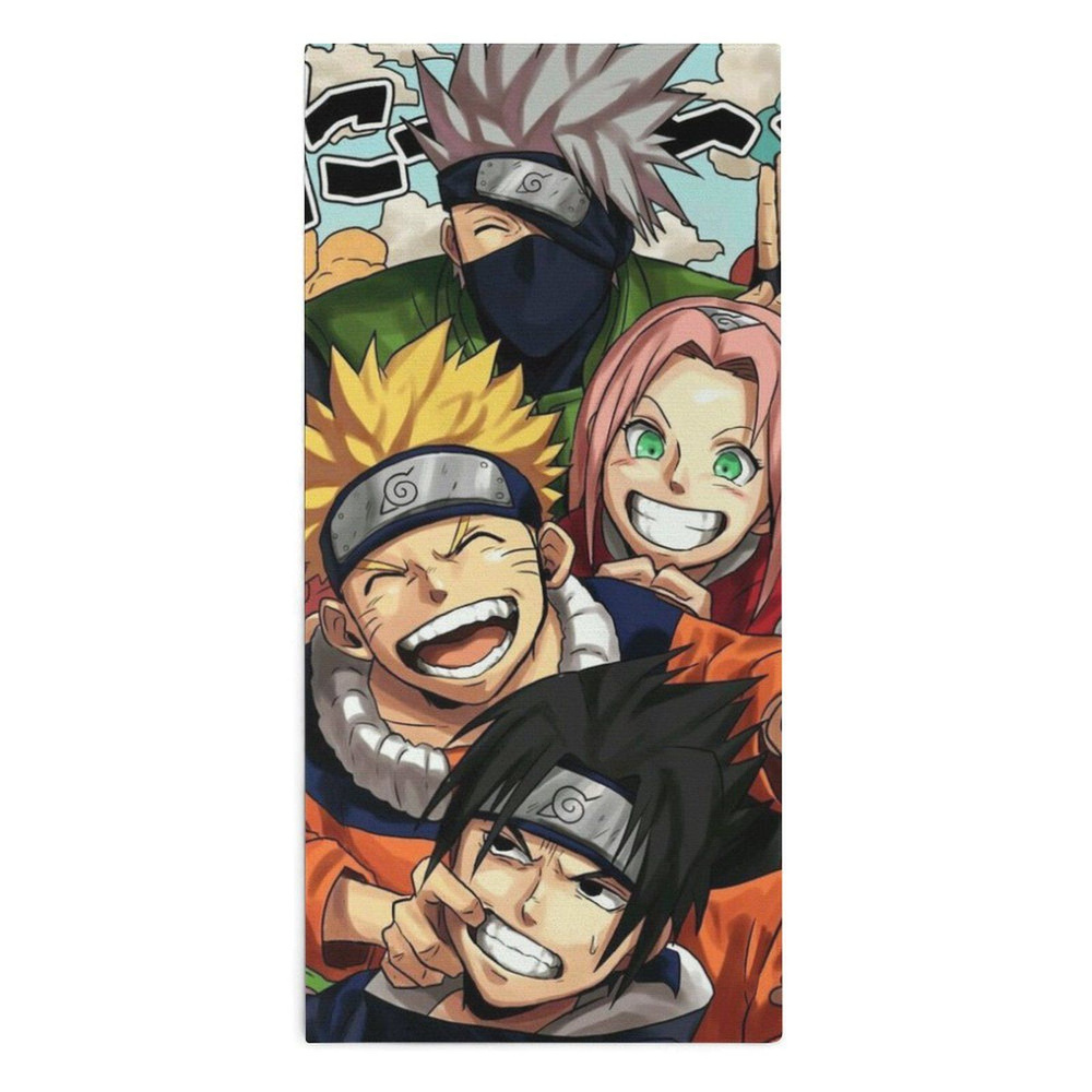 Naruto Полотенце для лица, рук, Микроволокно, 30x70 см, разноцветный, 1 шт.  #1