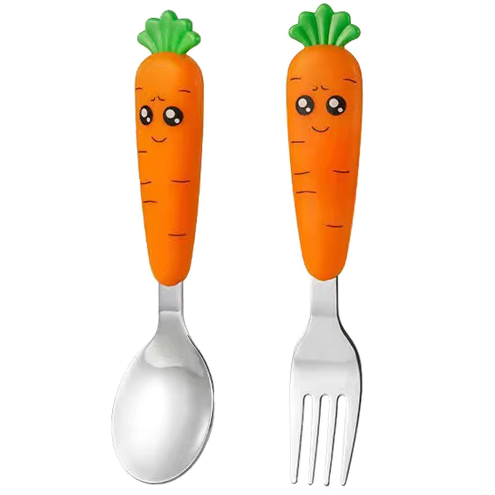 Малышка Spoon Kids Self Feeling Fork Multoclospose Eat Training Kitchen Cotensil #1