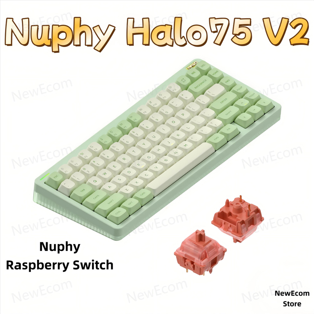 NuPhy Клавиатура беспроводная Halo75 V2 Raspberry Switch, (Nuphy