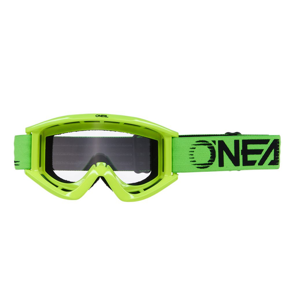 Мотоочки кроссовые O'NEAL B-Zero V.22, зеленый, прозрачные линзы #1