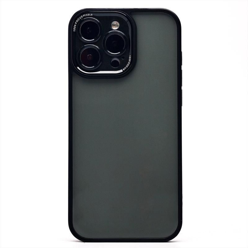 Чехол для iPhone 16 Pro Max пластиковый с закрытой камерой №2 <черный> #1