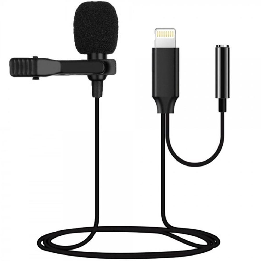 Микрофон проводной Lightning/Jack 3.5" MS-UC568 чёрный #1
