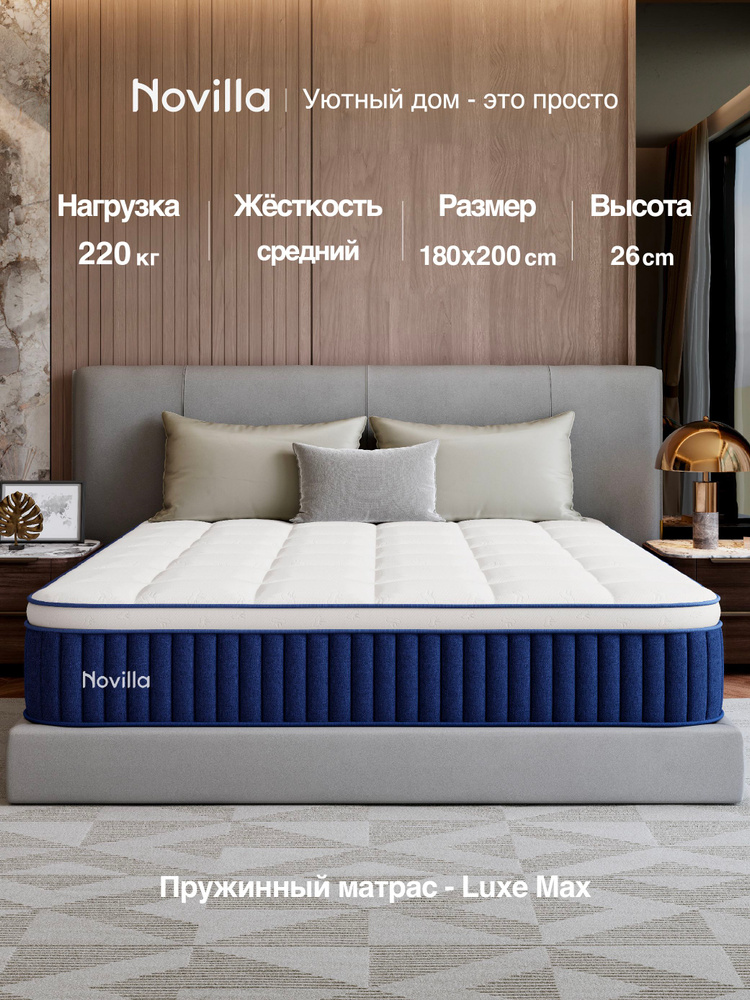 Novilla Матрас, Независимые пружины, 180х200 см #1