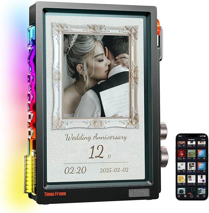 Divoom Times Frame прозрачная цифровая фоторамка 10,1 дюйма, ОС
