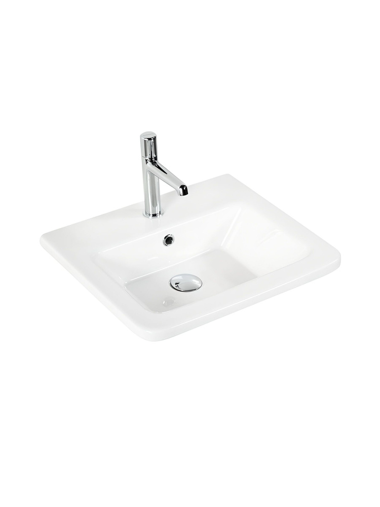 Раковина для ванной полувстраиваемая для тумы 50 см Sanovit Nurba 12050-KL #1