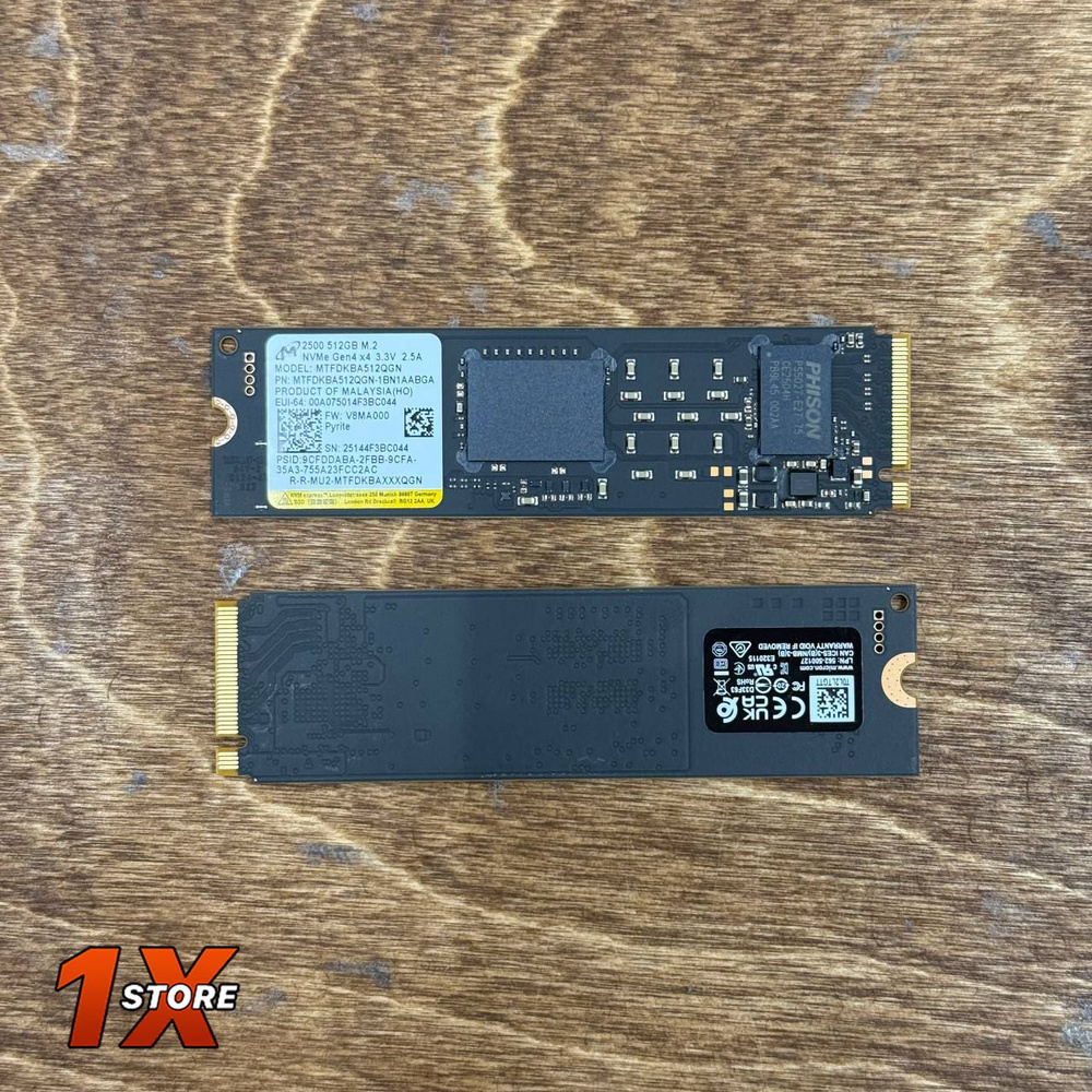 512 ГБ Внутренний SSD-диск Micron QLC 3D NAND 2280 MICRON512