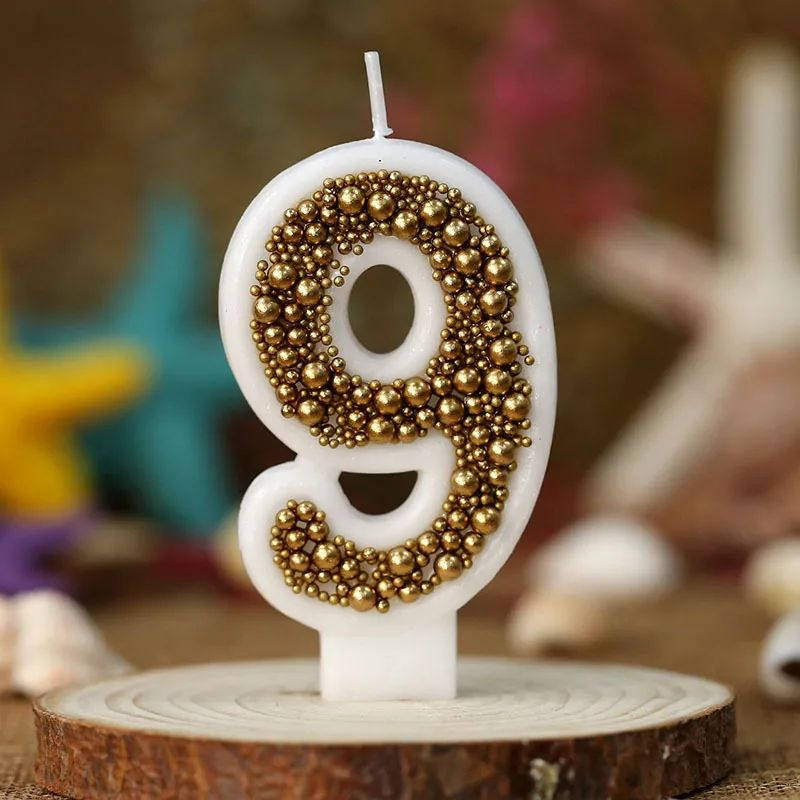 Свечи для торта цифра 0, цифра 1, 7 см #1