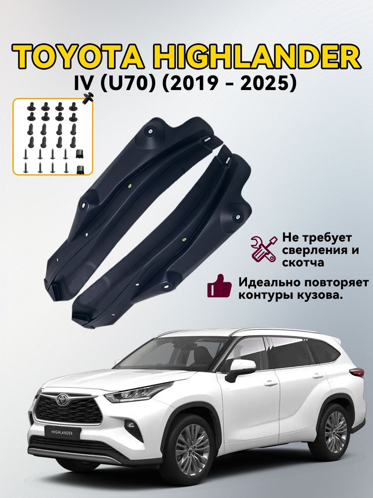 Подкрылки задних колес/арка крыла, Для Toyota Highlander, IV (U70) 2019 - 2025 #1