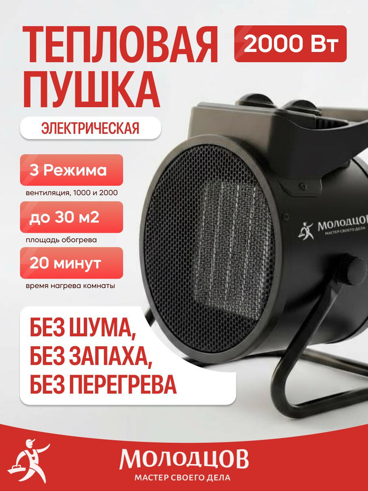 Тепловая пушка электрическая Молодцов 2 квт #1