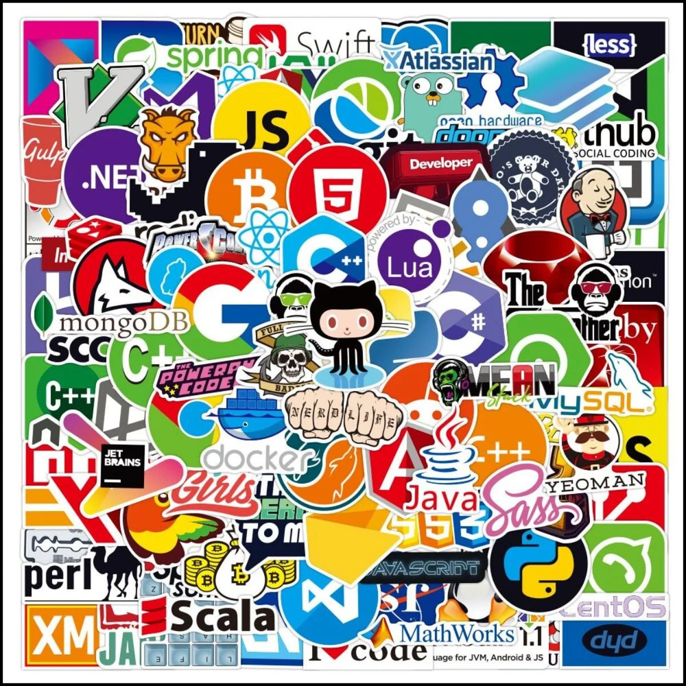 Наклейки на ноутбук IT DevOps ZX #1