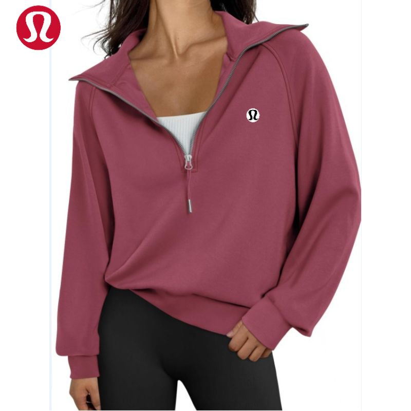 Худи Lululemon Толстовка с капюшоном и полумолнией для женщин, утепленная, оверсайз, осень-зима, для #1
